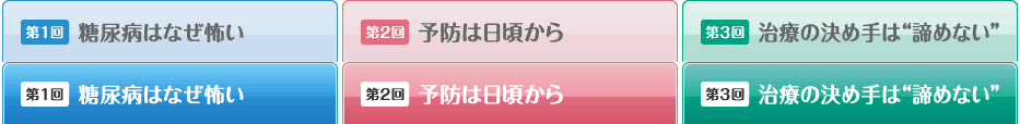 第1回 糖尿病はなぜ怖い